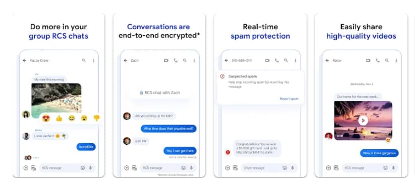 Kluczowe funkcje Google Messages